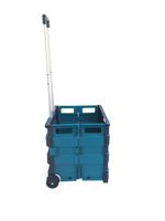 Seco Collapsible Shopping Cart Blue/Black - ZY-LC-BLUA