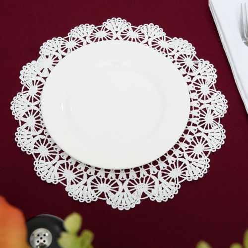 Hoffmaster Cambridge Lace Doilies 12 White Pack 1000 / cs