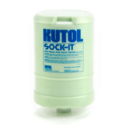 Kutol Sock-It Hand Cleaner With Pumice Green/Lemon-Lime 1 Gallon Flat Top Pack 4 / cs