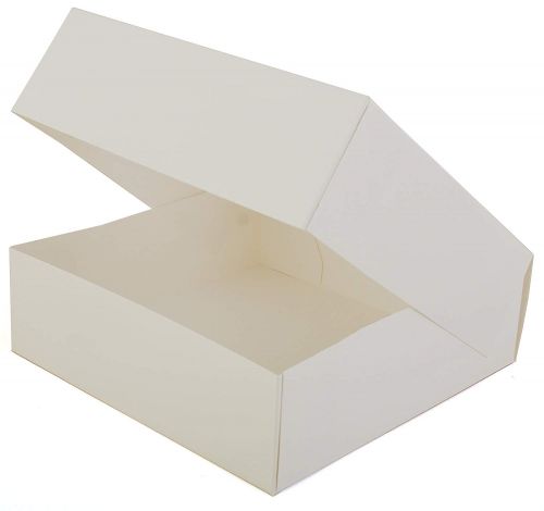 Southern 8x8x2-1/2 White Window Bakery Box Lock Corner 1 piece Box Pack 200 CS