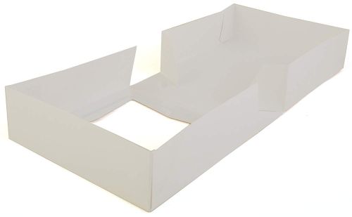 Southern 8x8x2-1/2 White Window Bakery Box Lock Corner 1 piece Box Pack 200 CS