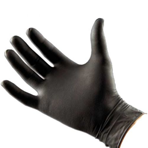 AOSS Medical Black Nitrile XX-Large Eclipse Powder Free Pack 1 Box