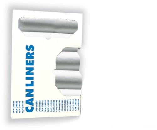 33 Gal. High Density Can Liner 33''x40'' 11mic, Coreless Roll, Translucent, 25 Count