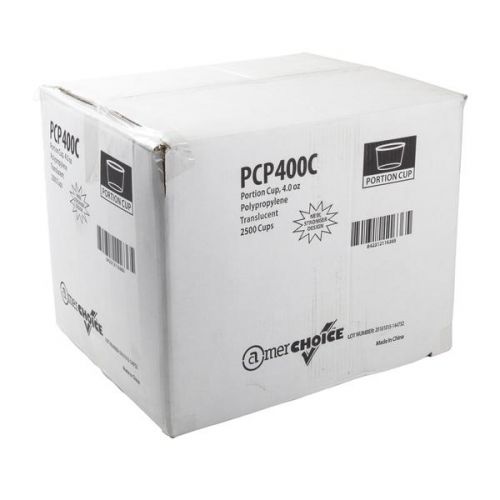 AmerCare Plastic Souffle Cup 4 oz Pack 2500 / cs