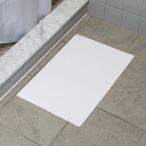 Hoffmaster Disposable Bathmats 21 1/4 x 14 White Pack 500 / cs