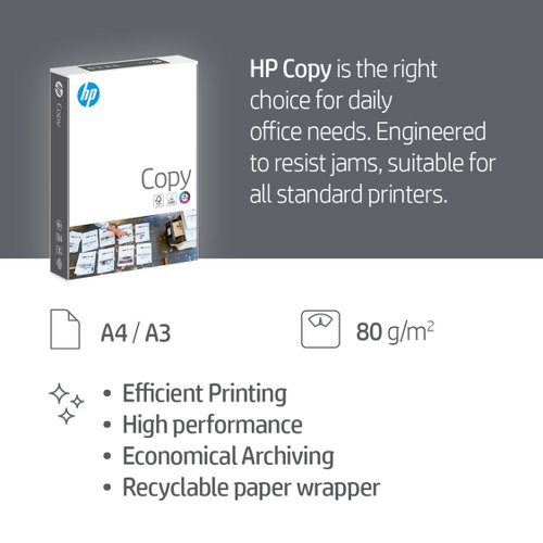 HP Copy Paper A4 80gsm FSC White (Box 5 Reams) - CHPCO080X722