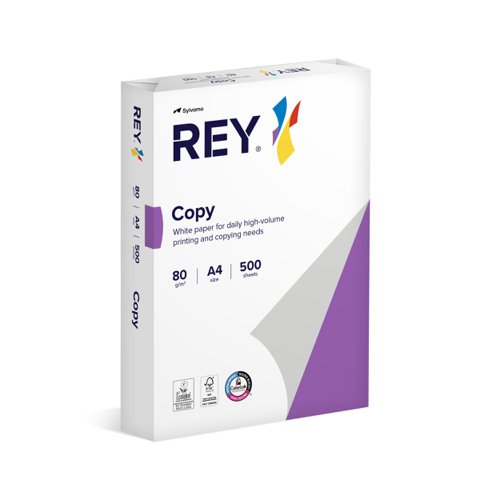 Rey Copy Paper A4 80gsm FSC White (Box 5 Reams) - RYCFS080X419