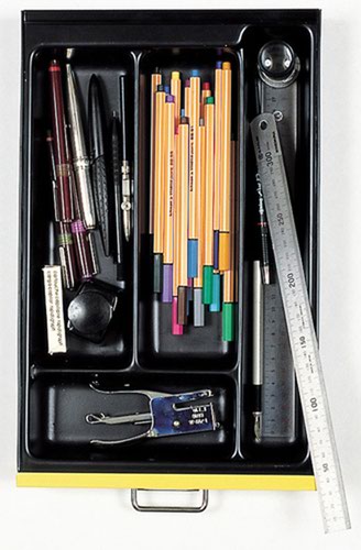 Optional A4 4 Compartment Tray - Black