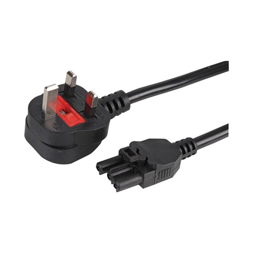 Elite Mains Cable Plug 3 Metre Black