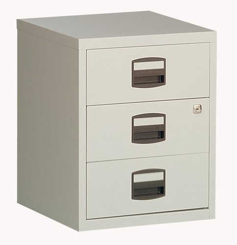 Bisley 3 Drawer A4 Mobile Home Filer Grey