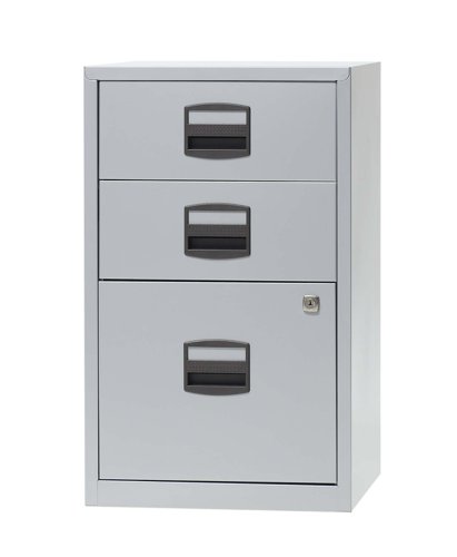 Bisley 3 Drawer A4 Homefiler Goose Grey