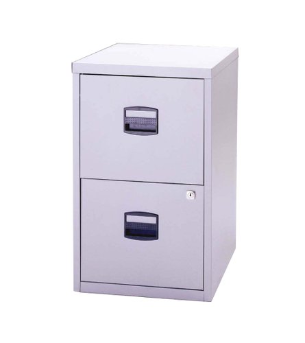 Bisley 2 Drawer A4 Homefiler Goose grey