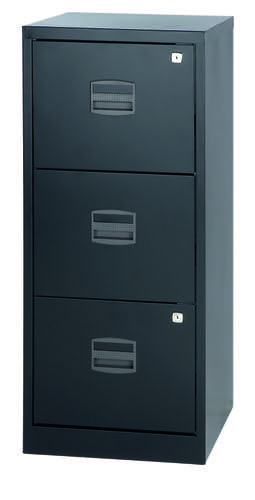 Bisley A4 Personal And Home Filer 3 Drawer Black