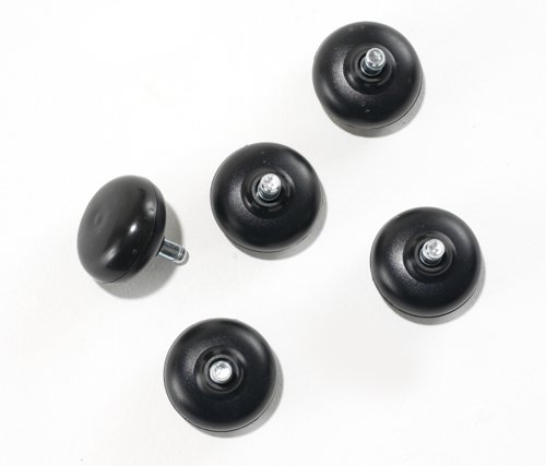 Onion Glides (Set Of 5) 11mm Black