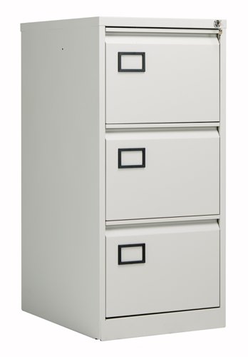 Bisley 3 Drawer Contract Steel Filing Cabinet Goose Grey