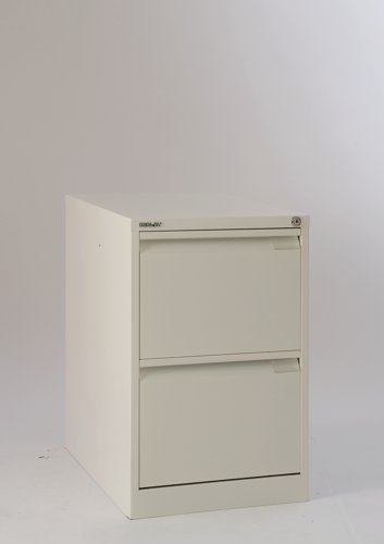 Bisley 2 Drawer Classic Steel Filing Cabinet Chalk