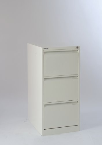 Bisley 3 Drawer Classic Steel Filing Cabinet Chalk