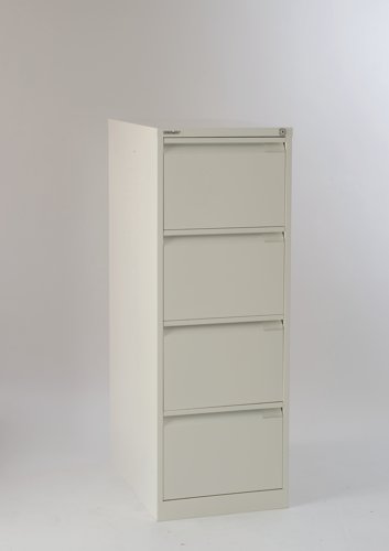 Bisley 4 Drawer Classic Steel Filing Cabinet Chalk