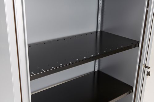 Bisley Essentials Slotted Shelf For Cupboards - Black