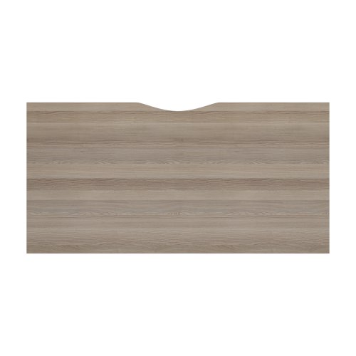 CB Bench with Cut Out: 1 Person 1200 X 800 Grey Oak/White