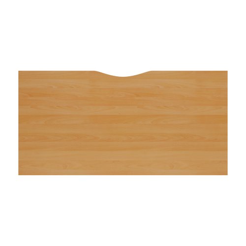 CB Bench with Cut Out: 1 Person 1400 X 800 Beech/Silver