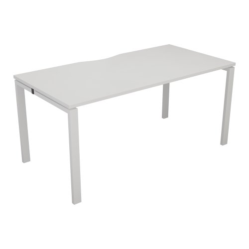 CB Bench with Cut Out : 1 Person : 1600 X 800 : White/White