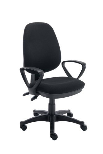 Versi 2 Lever Operator Chair Fixed Arms Black