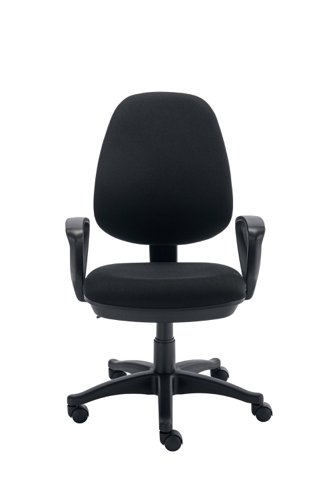 Versi 2 Lever Operator Chair Fixed Arms Black