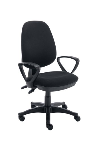 Versi 2 Lever Operator Chair with Fixed Arms Black