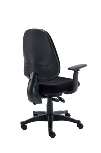 Versi 2 Lever Operator Chair with Adjustable Arms Black
