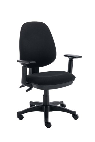 Versi 2 Lever Operator Chair Adjustable Arms Black