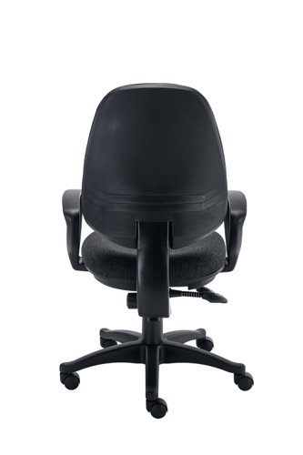 Versi 2 Lever Operator Chair with Fixed Arms Charcoal