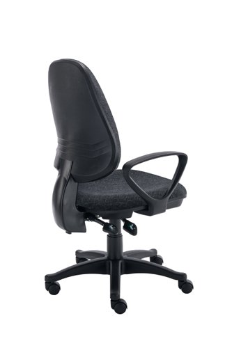 Versi 2 Lever Operator Chair Fixed Arms Charcoal