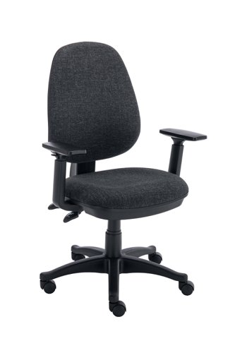 Versi 2 Lever Operator Chair Adjustable Arms Charcoal