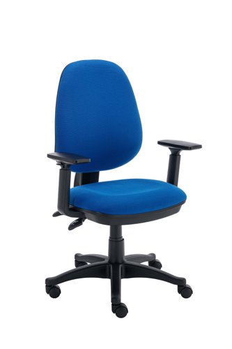 Versi 2 Lever Operator Chair Adjustable Arms Royal Blue