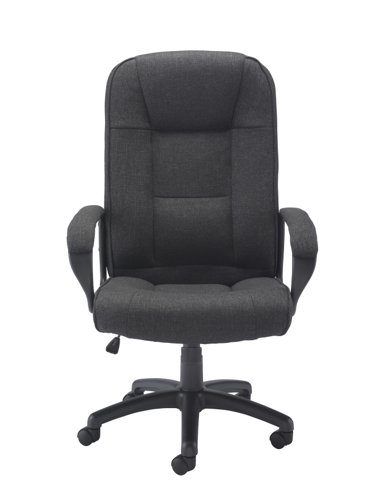 Keno High Back Fabric Executive Office Chair with Arms Charcoal CH0137CH