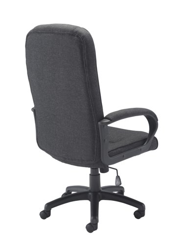 Keno High Back Fabric Executive Office Chair with Arms Charcoal CH0137CH