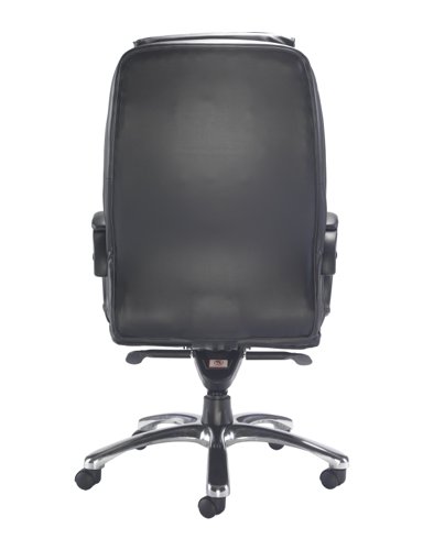 Montana High Back Leather Executive Office Chair with Arms Black CH0240BK