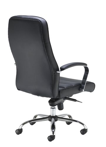 Jemini Ares High Back Executive Chair 690x690x1145-1200mm Leather Look Black KF71521