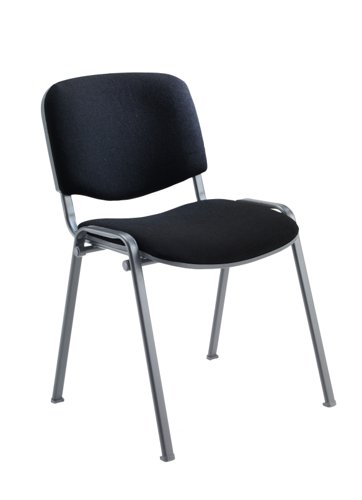 Club Stacking Chair Cushioned Black CH0500BK