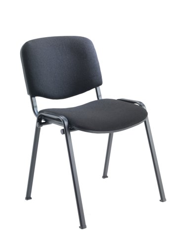 Club Stacking Chair Cushioned Charcoal CH0500CH