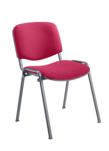 Club Stacking Chair Cushioned Claret CH0500CL