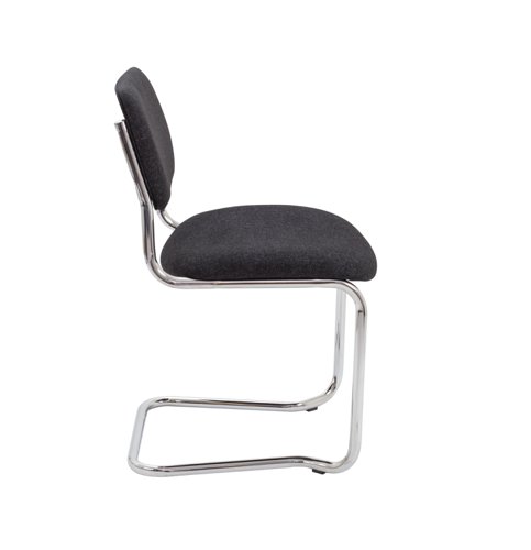 Meeting Chair with Cantilever Frame Charcoal