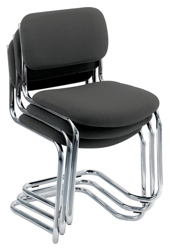 Jemini Summit Meeting Chair 490x565x835mm Charcoal KF90507
