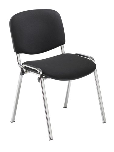 Club Chair with Chrome Black/Chrome
