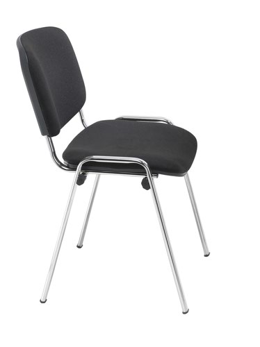 Jemini Ultra Multipurpose Stacking Chair 532x585x805mm Chrome/Black KF90558