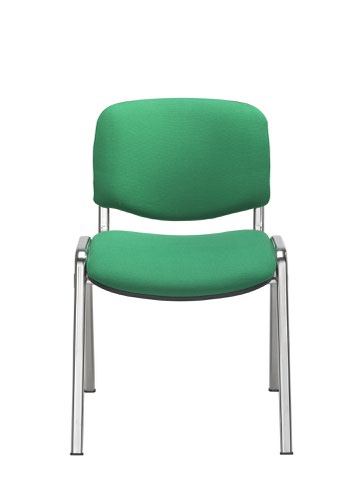 Jemini Ultra Multipurpose Stacking Chair 532x585x805mm Chrome/Green CH0503GN