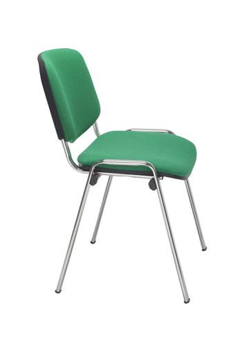 Jemini Ultra Multipurpose Stacking Chair 532x585x805mm Chrome/Green CH0503GN