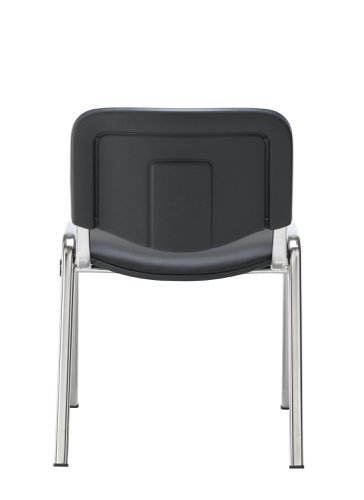CH0503PU Club Chair with Chrome Black PU/Chrome