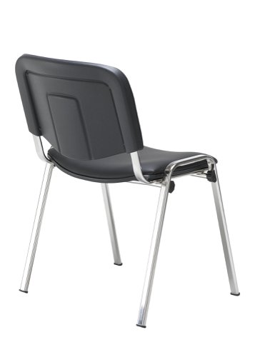 Club Chair with Chrome Black PU/Chrome